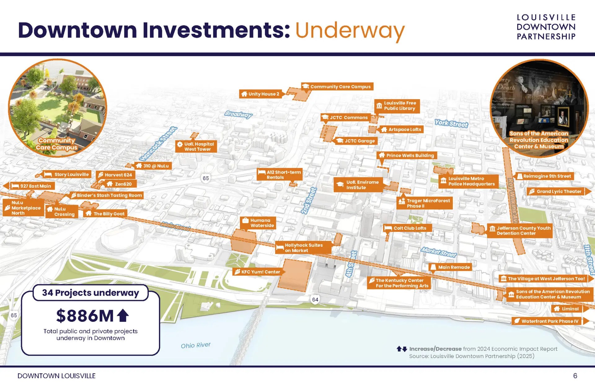 Downtown Investment Map Louisville Partnership Image.