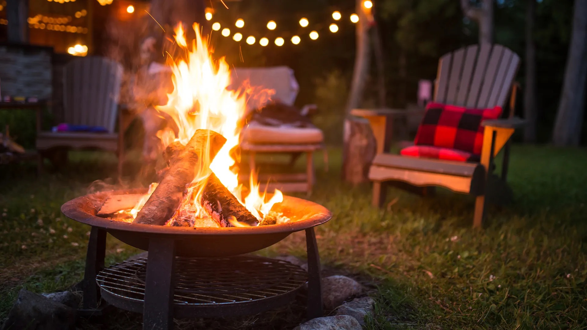 Cooking over the fire