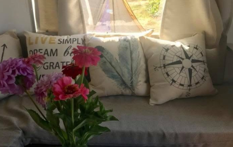Tent interior