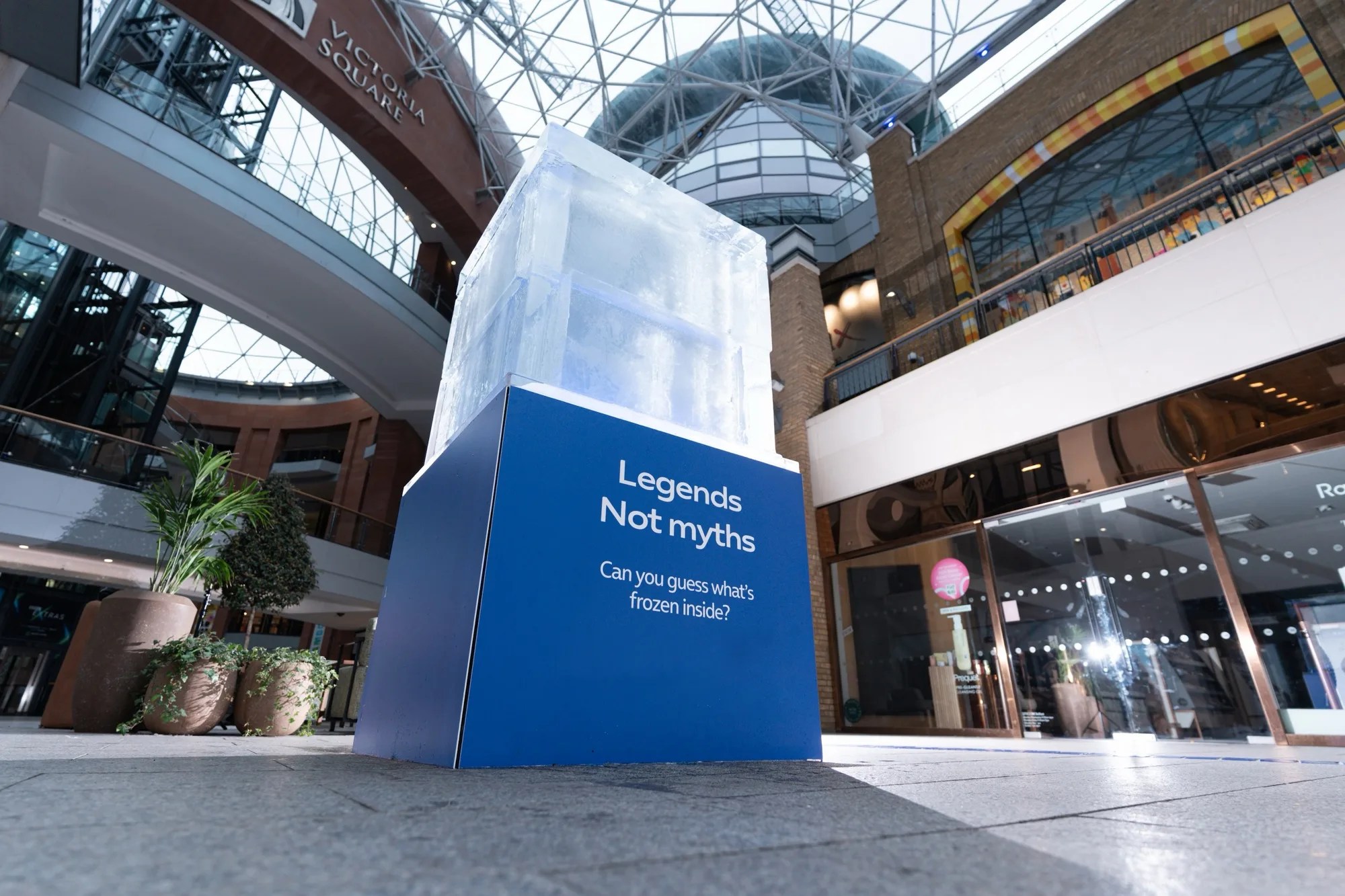 Mystery Ice Sculpture Appears in Belfast City Centre as O2 Teases Major Reveal