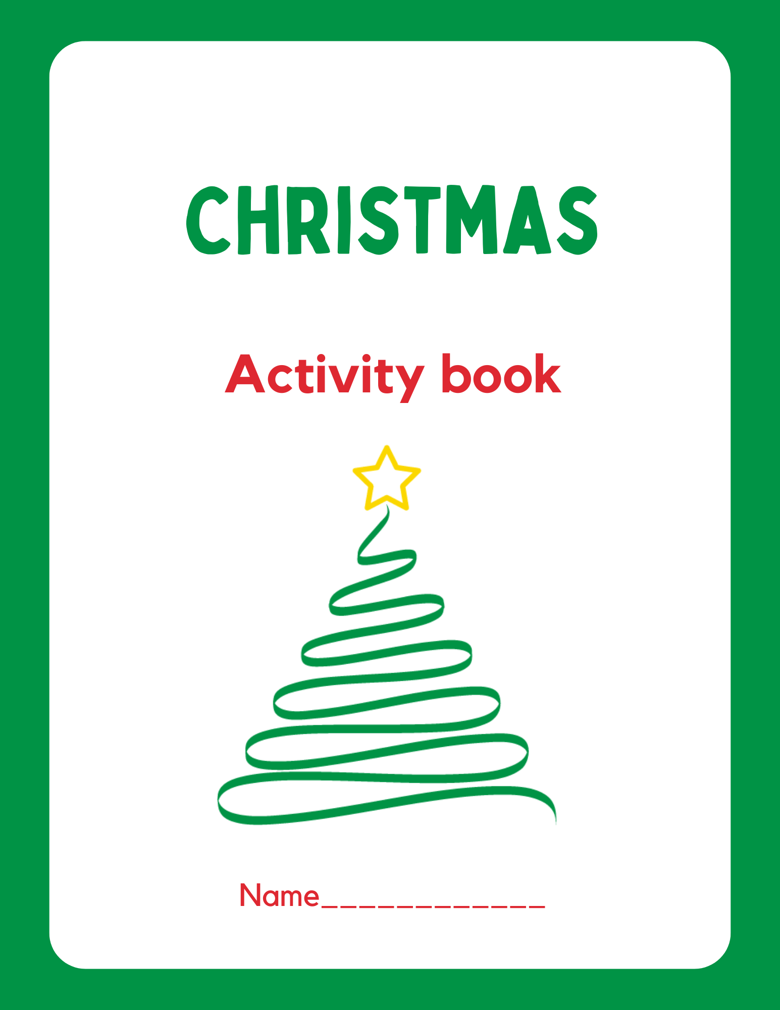 Christmas Activity Book