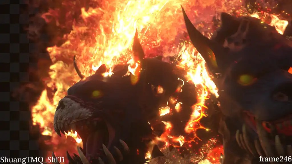 双头魔犬写实_效果很好-豆腐干VFX