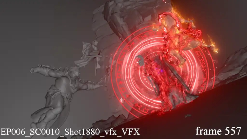 鬼巫身体+血月图腾阵效果模板-豆腐干VFX