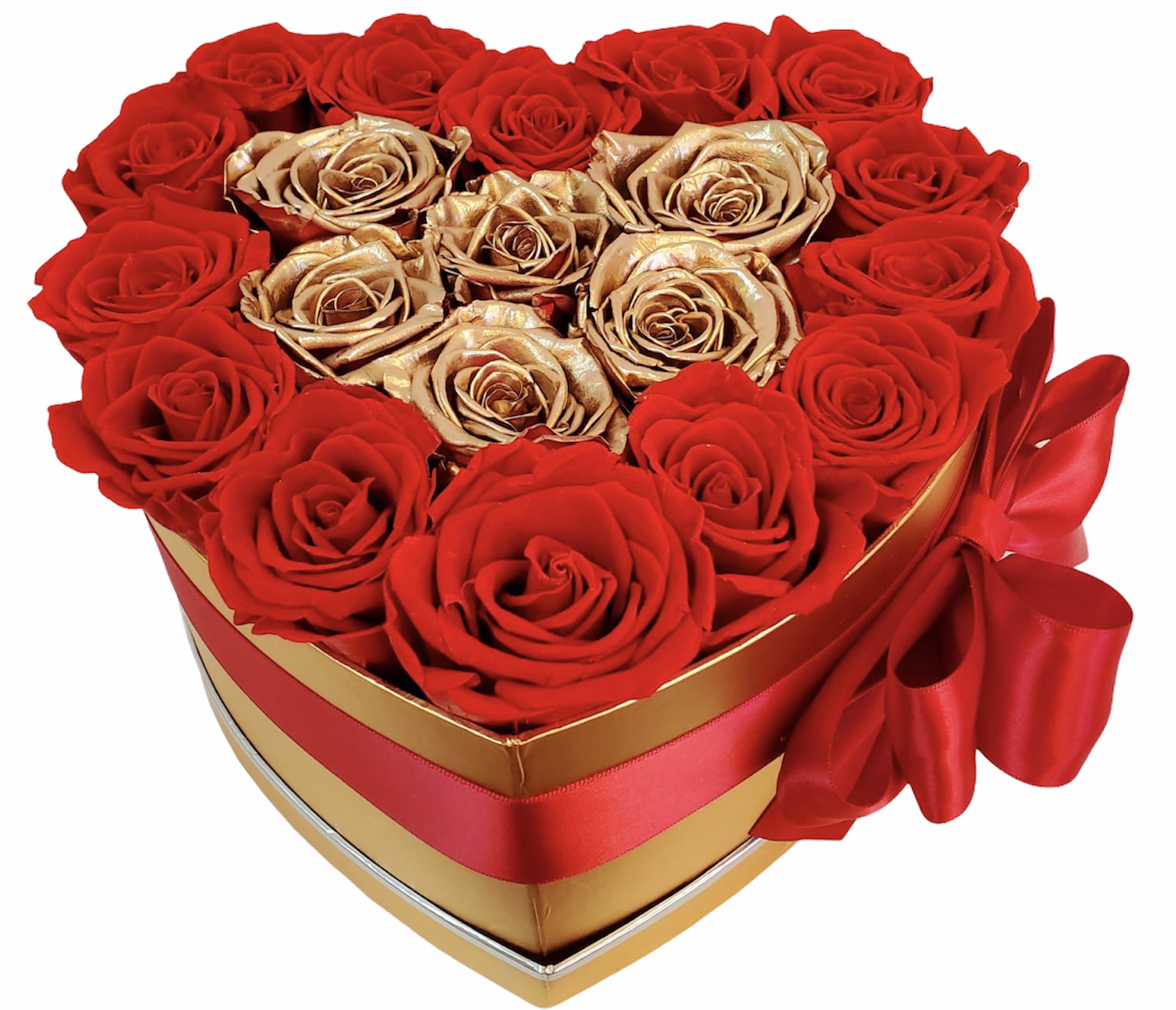 Gold and other precious metal iras are an investment and carry risk. L007 Preserved Red Gold Roses Last 1 3 Years Heart Love Flowers Miami