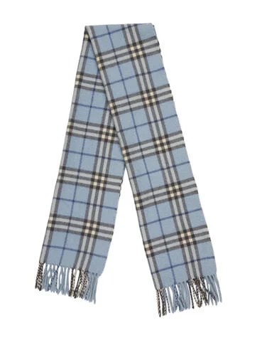 Burberry Cashmere Plaid Print Scarf