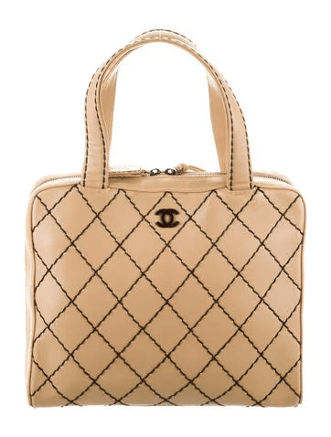 Chanel CC Surpique Bowler Bag