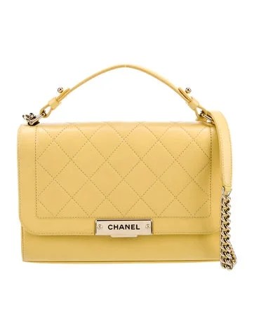 Chanel Medium Label Click Flap Bag