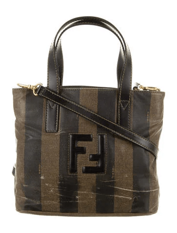Fendi Vintage Small Pequin Tote