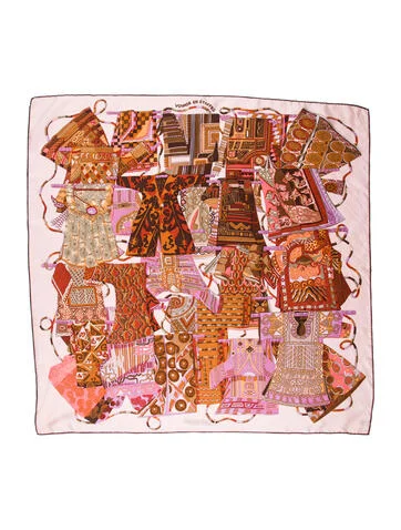 Hermès Voyage en Étoffes Silk Scarf