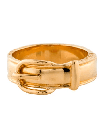 Hermès Buckle Scarf Ring Metal Scarf