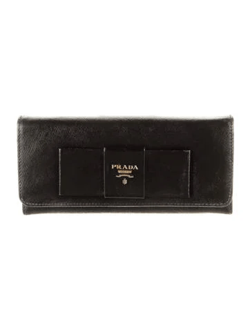 Prada Bow Continental Wallet