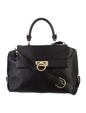 Salvatore Ferragamo Smooth Leather Handle Bag