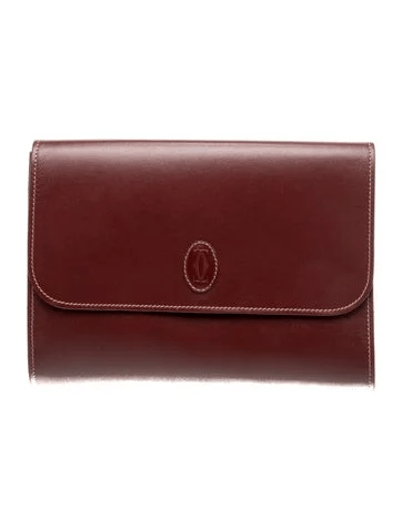Must de Cartier Leather Clutch