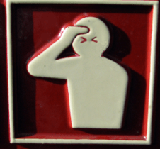 Stickman with headache