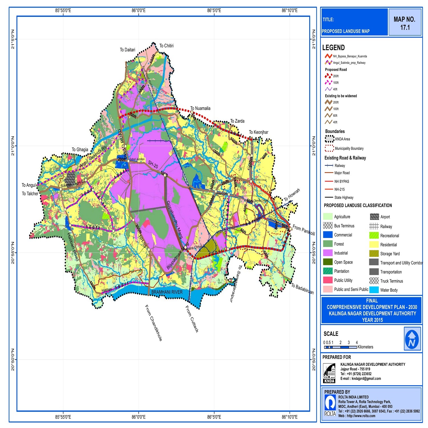 Kalinga Nagar Master Plan 2030 Report Kalinga Nagar Master Plan Map Image211 