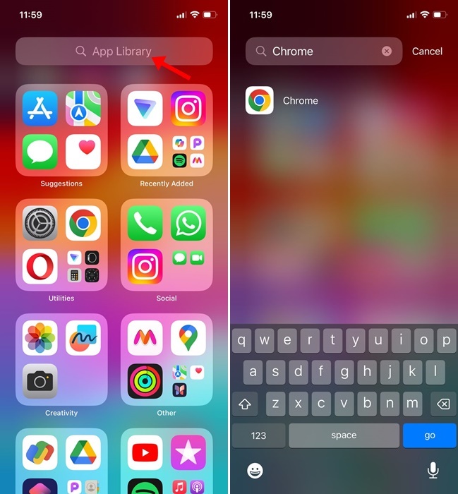 How to Use App Library on iPhone (Detailed Guide) 24 Search Apps in the App Library