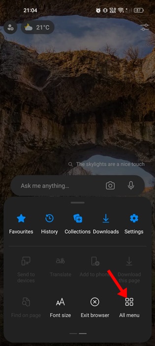 How to Install Extensions in Microsoft Edge for Android 60 All Menu