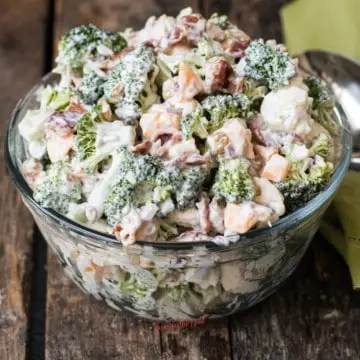 Broccoli Cauliflower Salad