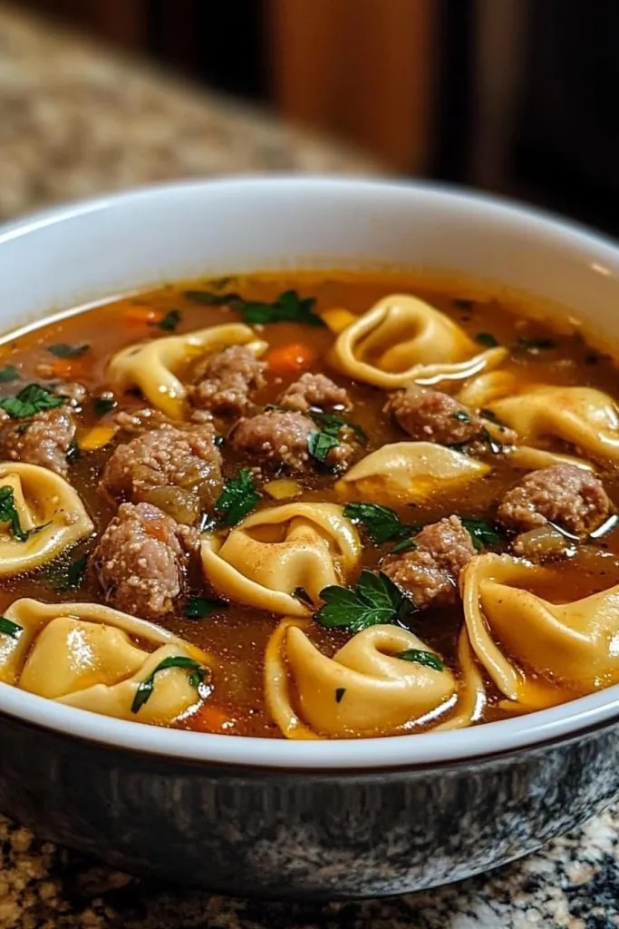 Sausage Tortellini Soup