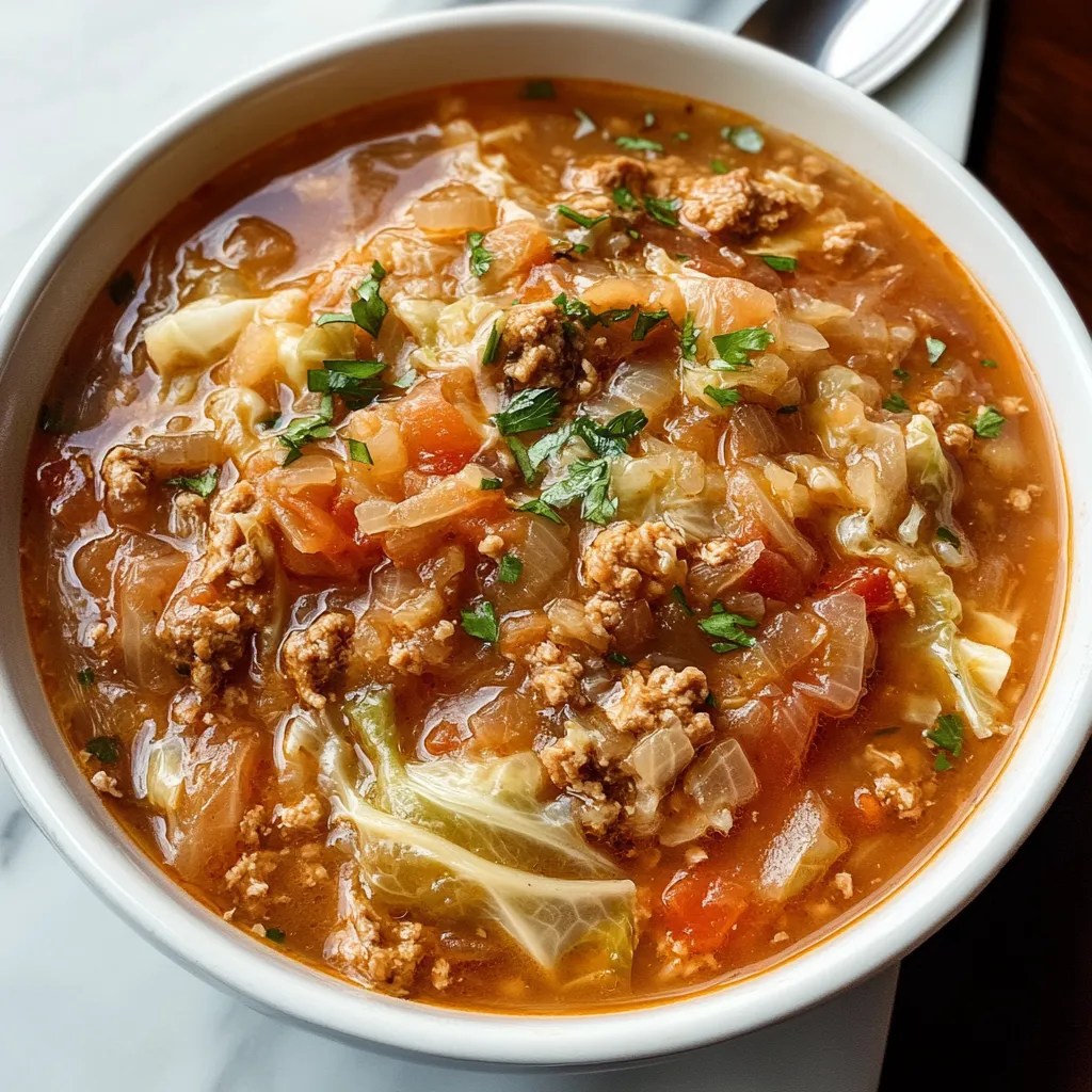 Comforting Cabbage Roll Soup