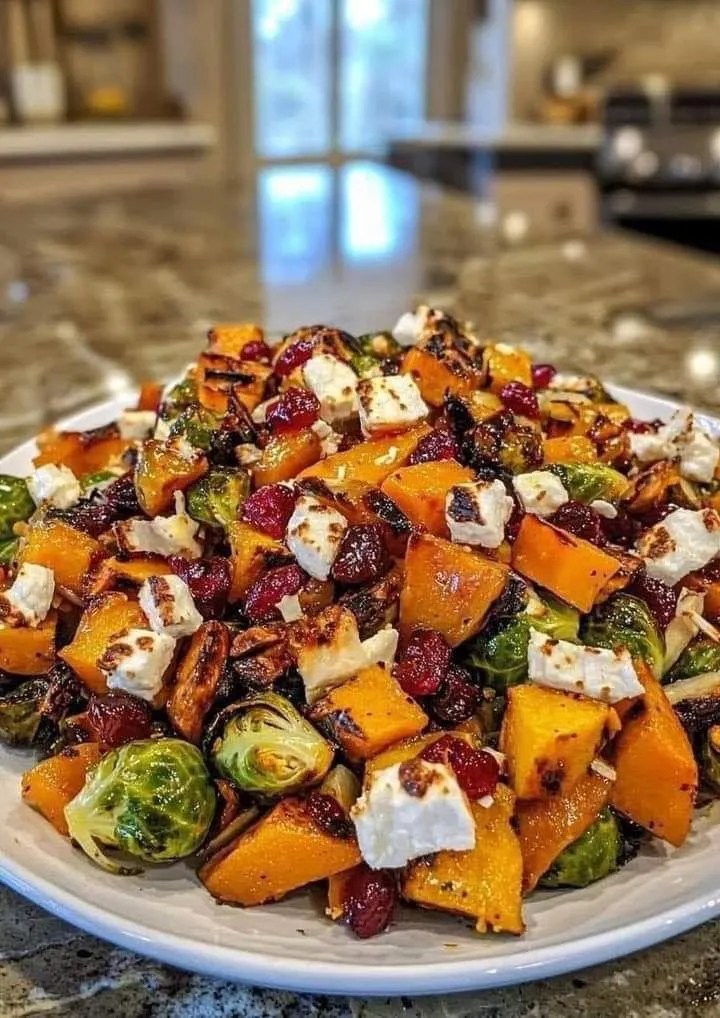 Cranberry-Glazed Roasted Butternut Squash