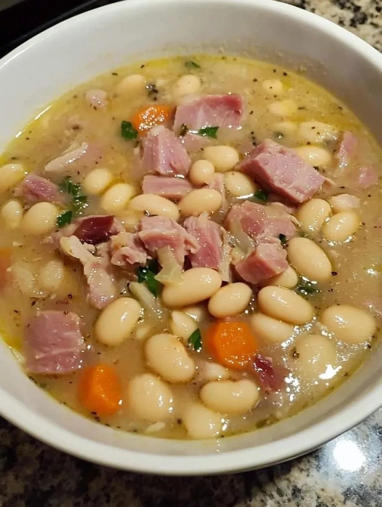 Hearty Ham and White Bean Soup