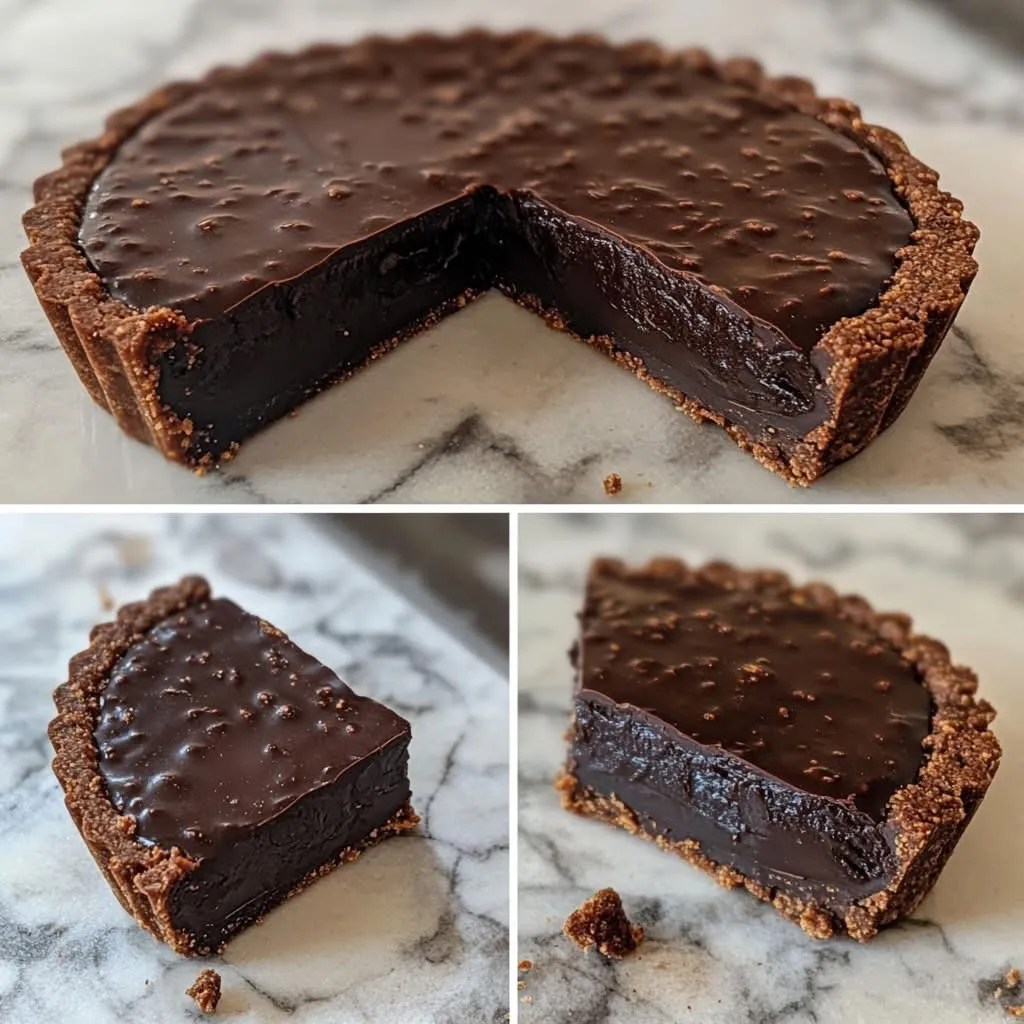 Vegan Chocolate Tart with Almond Crust