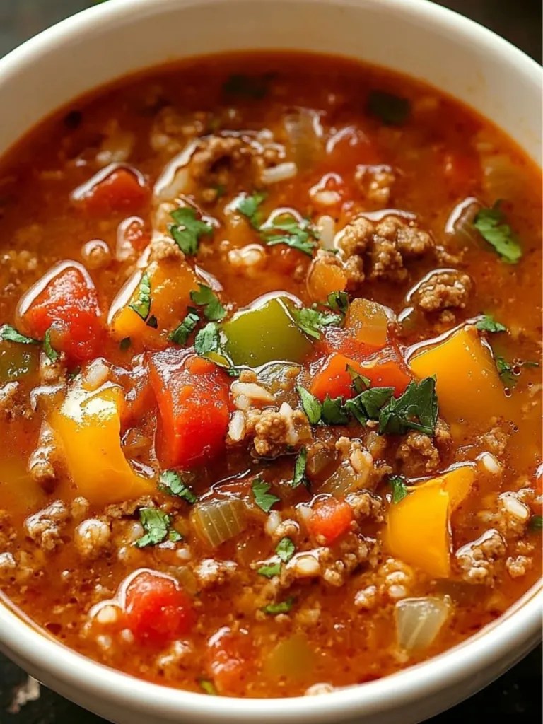 Stuffed Bell Pepper Soup