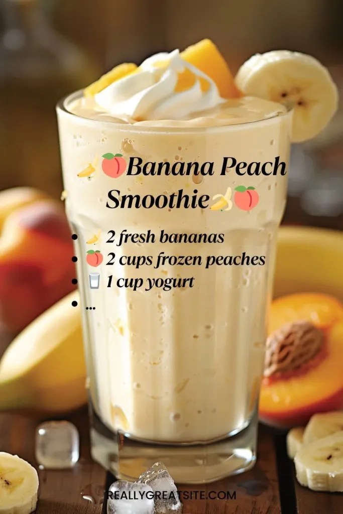 Banana Peach Smoothie