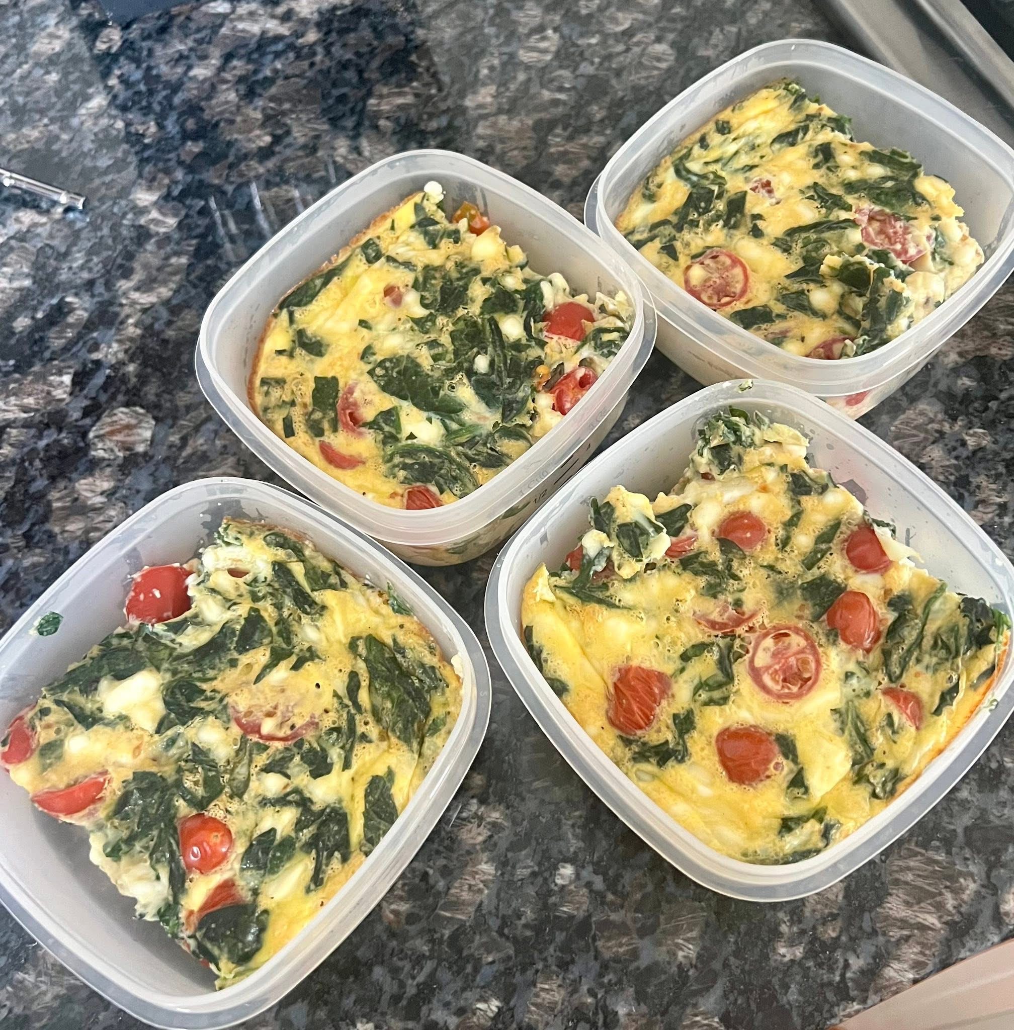 Mediterranean cottage cheese bake