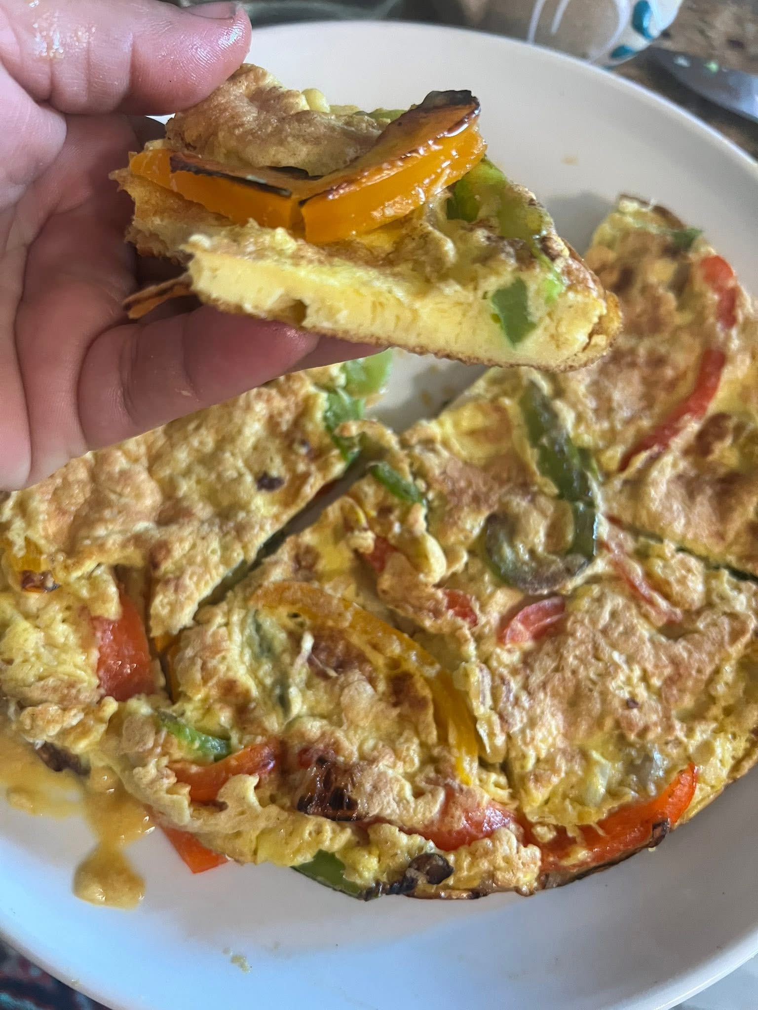 crustless veggie protein quiche