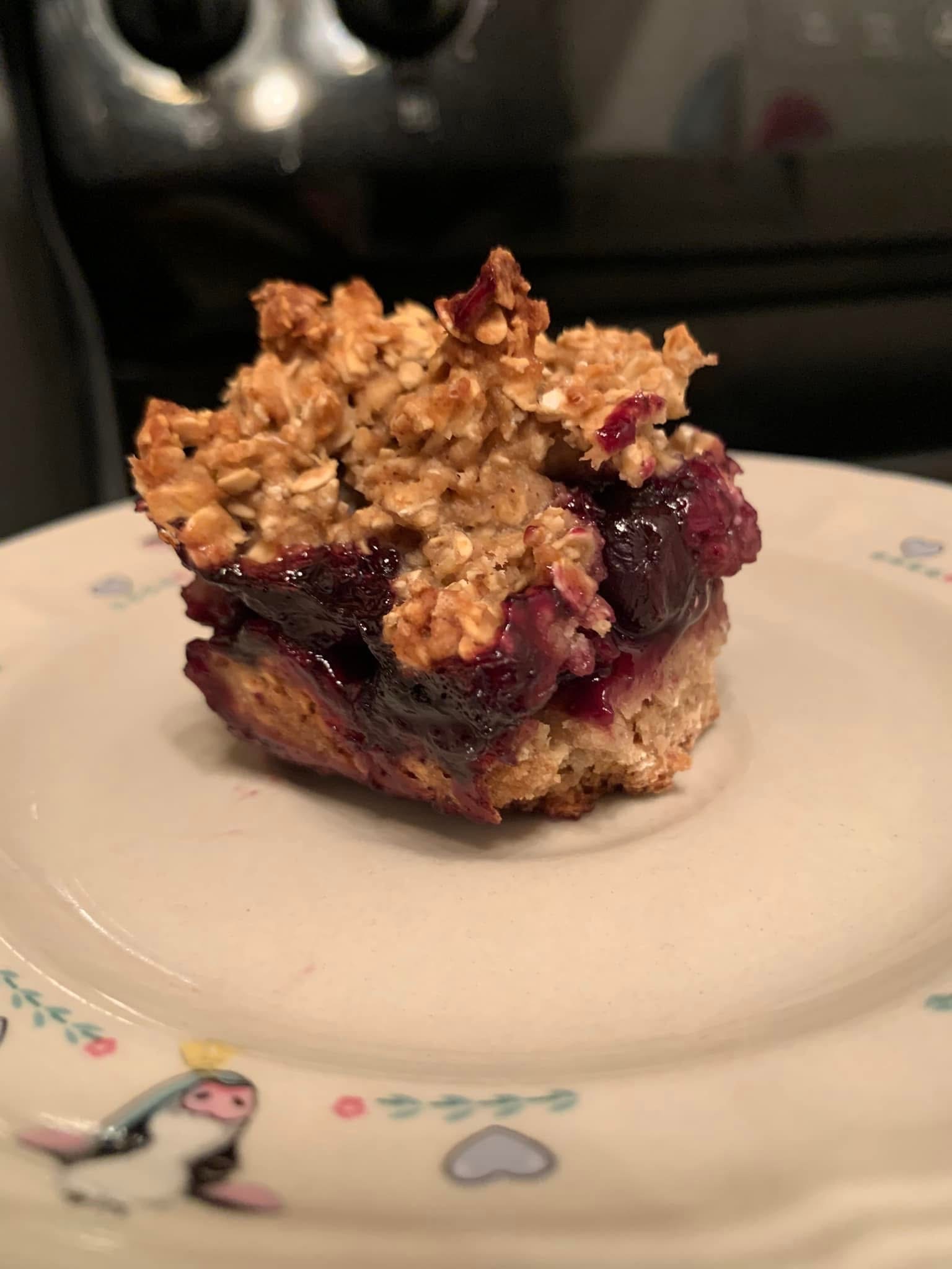Blueberry oat bars