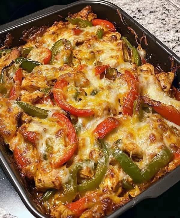 Easy Fajita Chicken Breasts Casserole