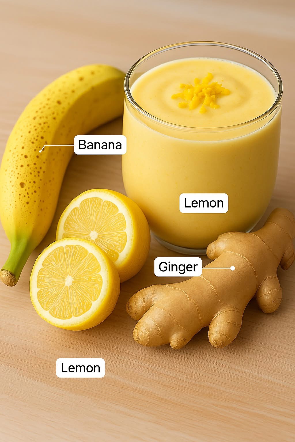 Banana Lemon Ginger Smoothie