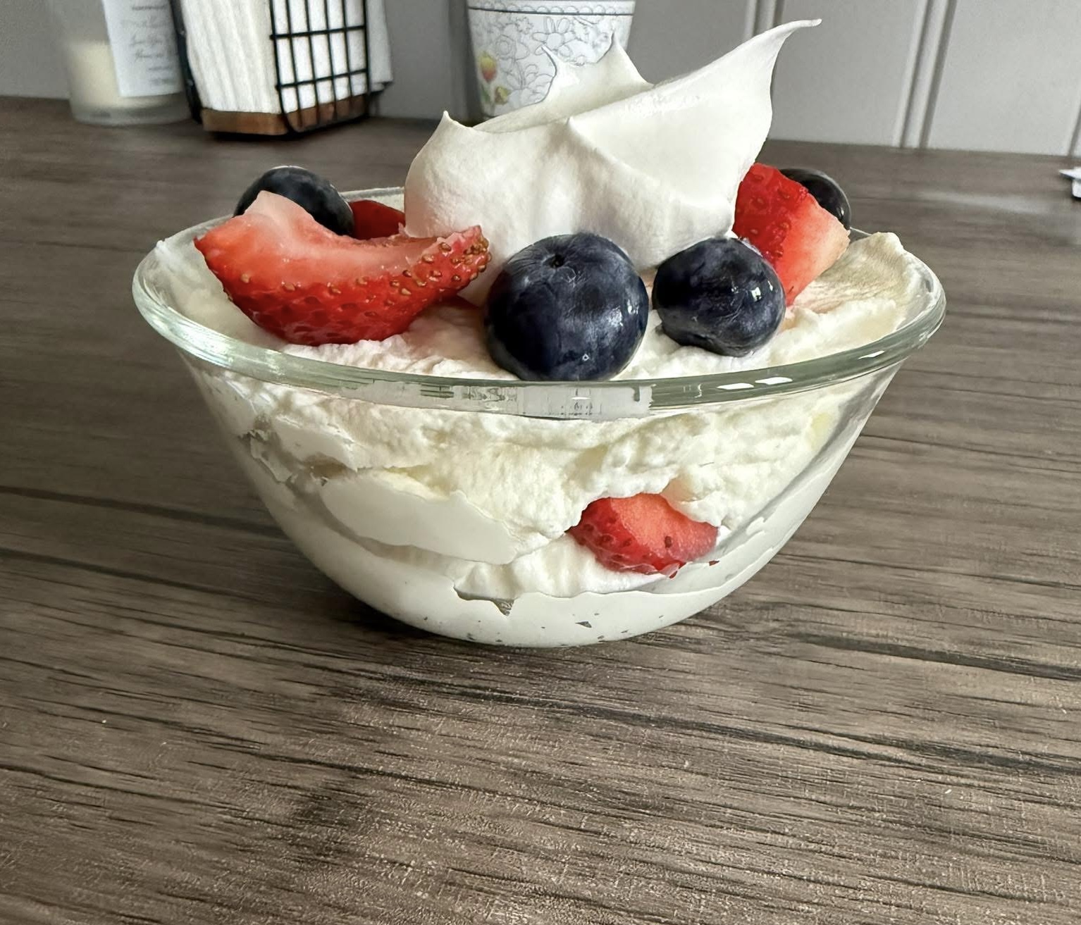 White Chocolate Fruit Parfait