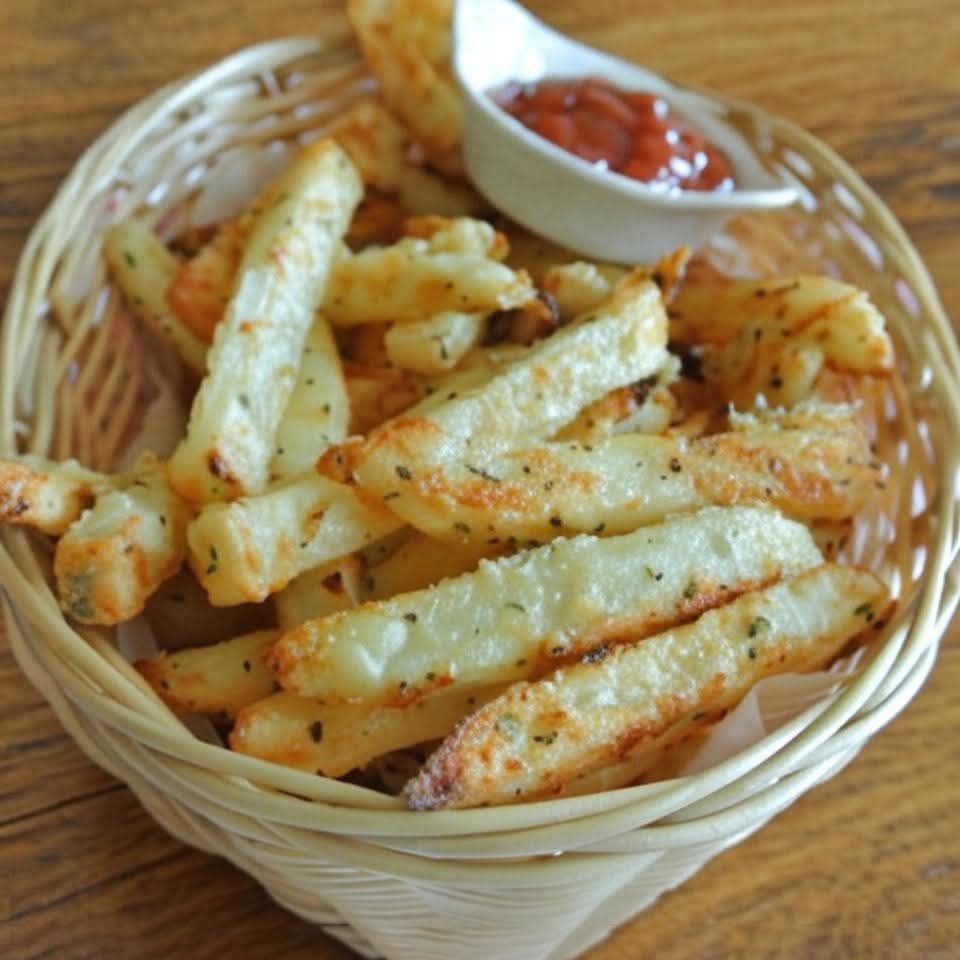 Garlic Parmesan Baked Fries
