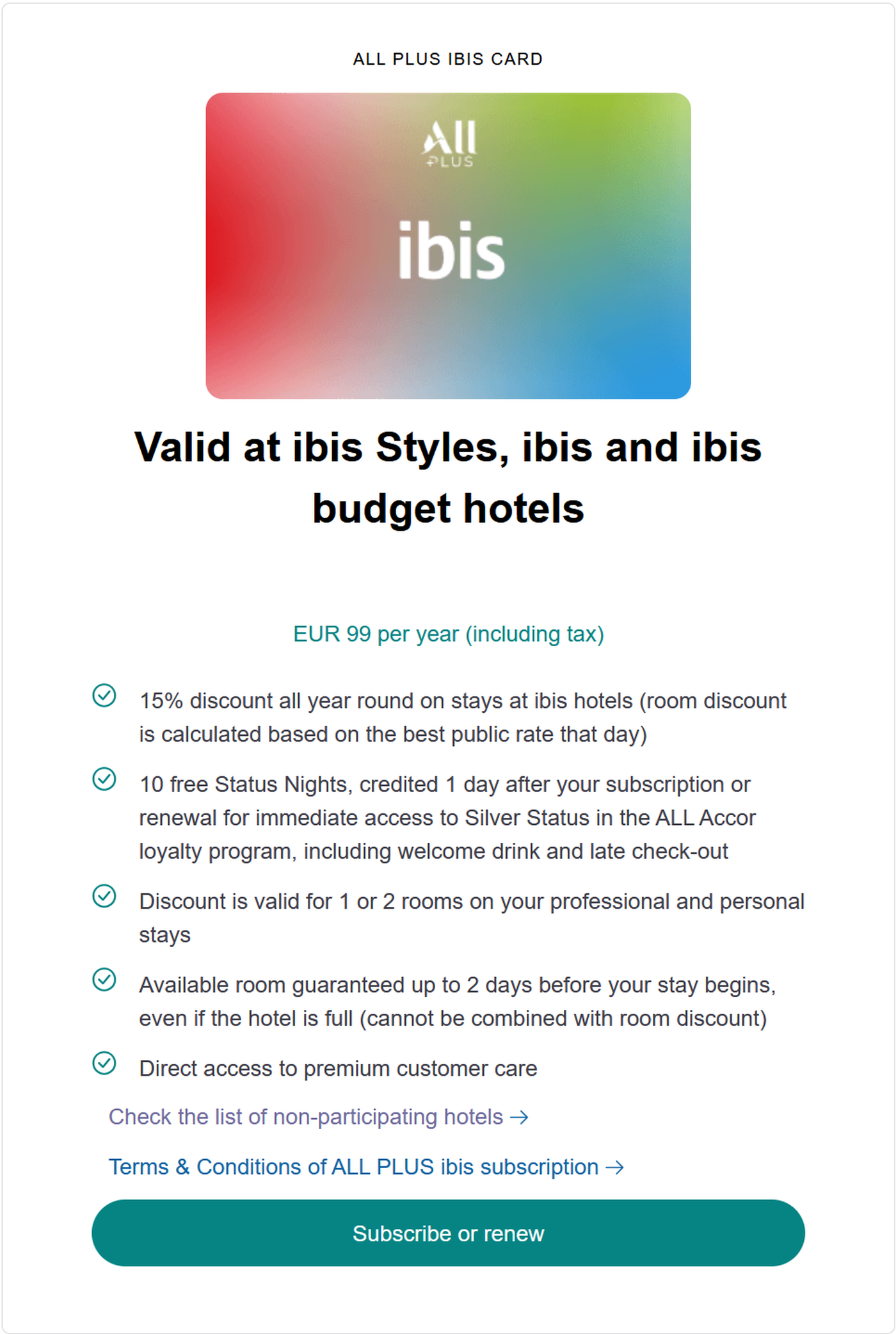 All plus voyageur product & pricing change