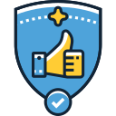 Secure Volunteer Background Screening - Creative Sunset Illustration - High Resolution