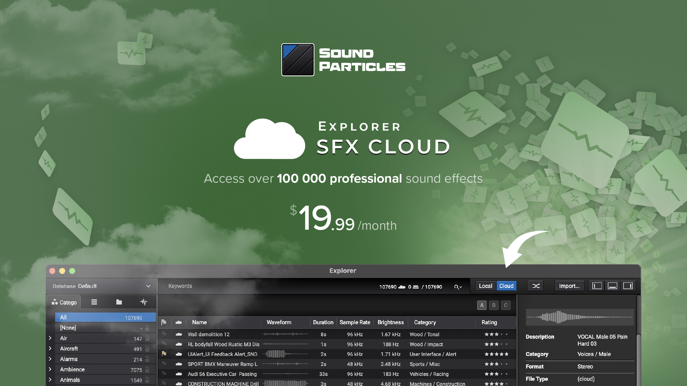Sound Particles Explorer Sfx Cloud - Geometric Illustrations - Perfect Mobile Collection