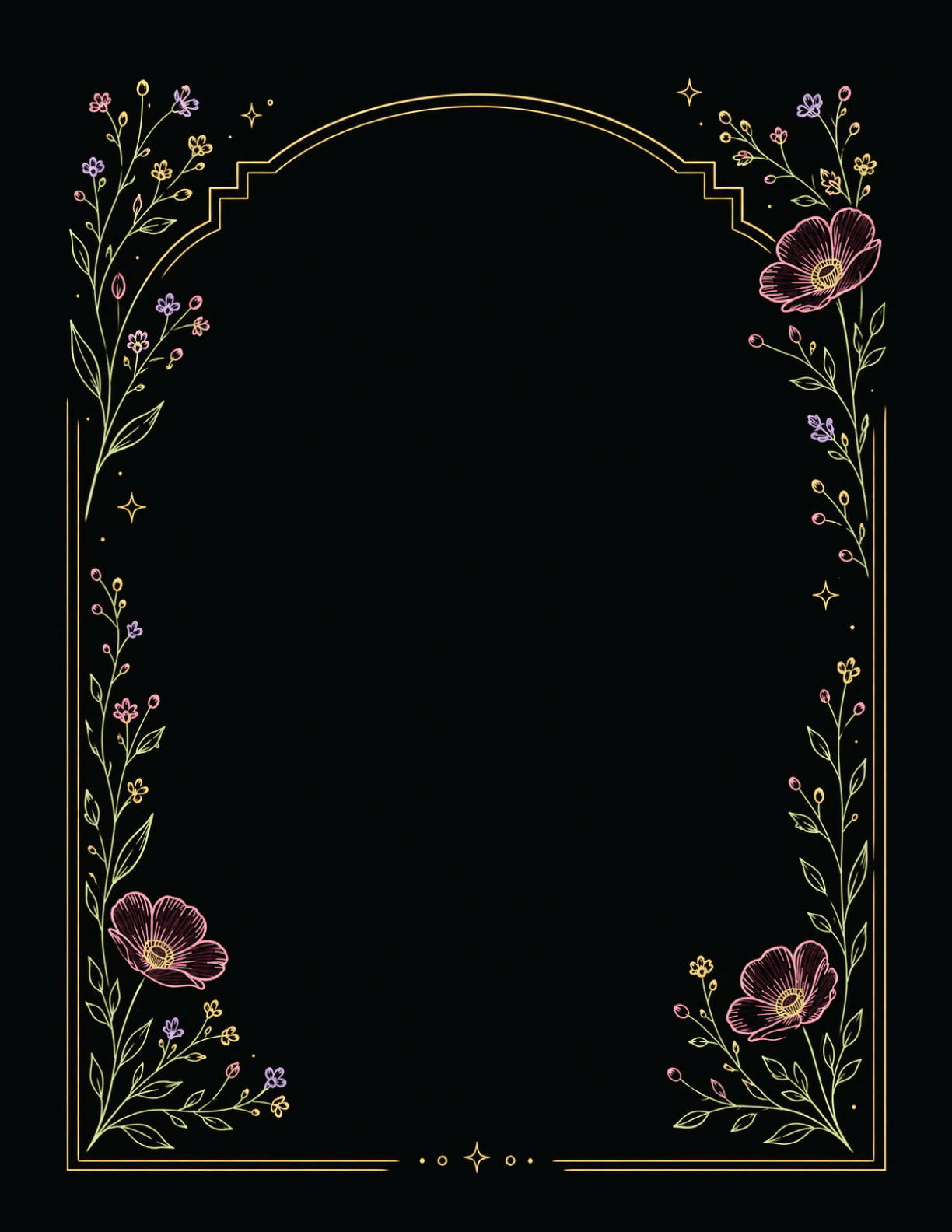 Flowers 1 template