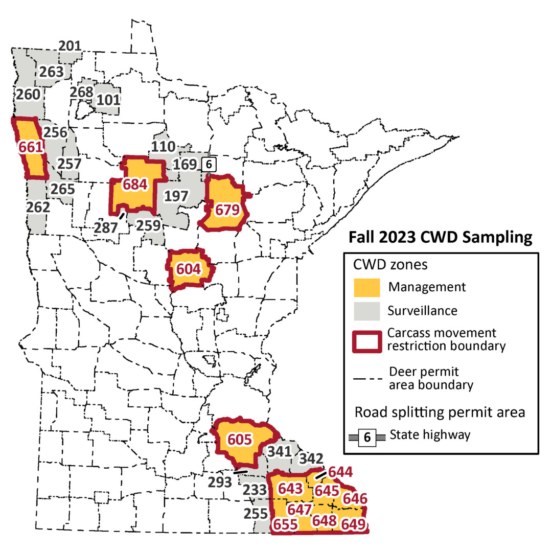 Deer Harvested In Grand Rapids City Hunt Tests Positive For CWD Cwd Dpa Map 
