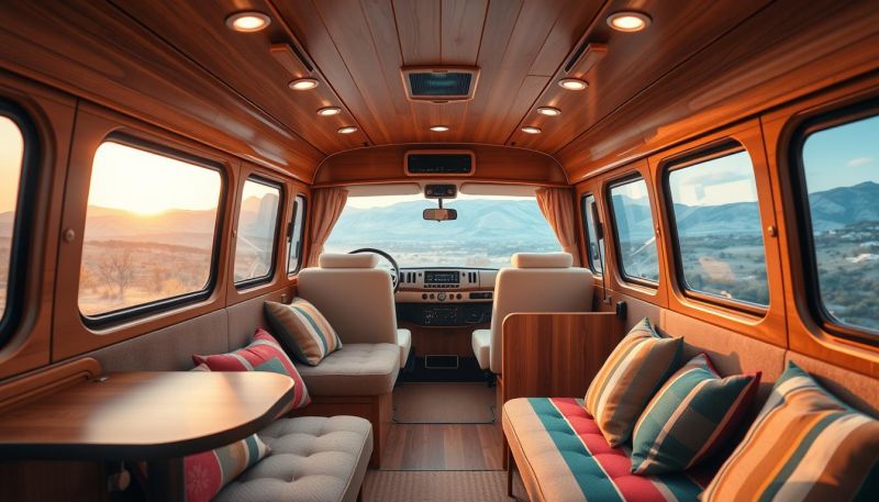 Vw Bus Interior Ideas - Artistic Sunset Design - HD