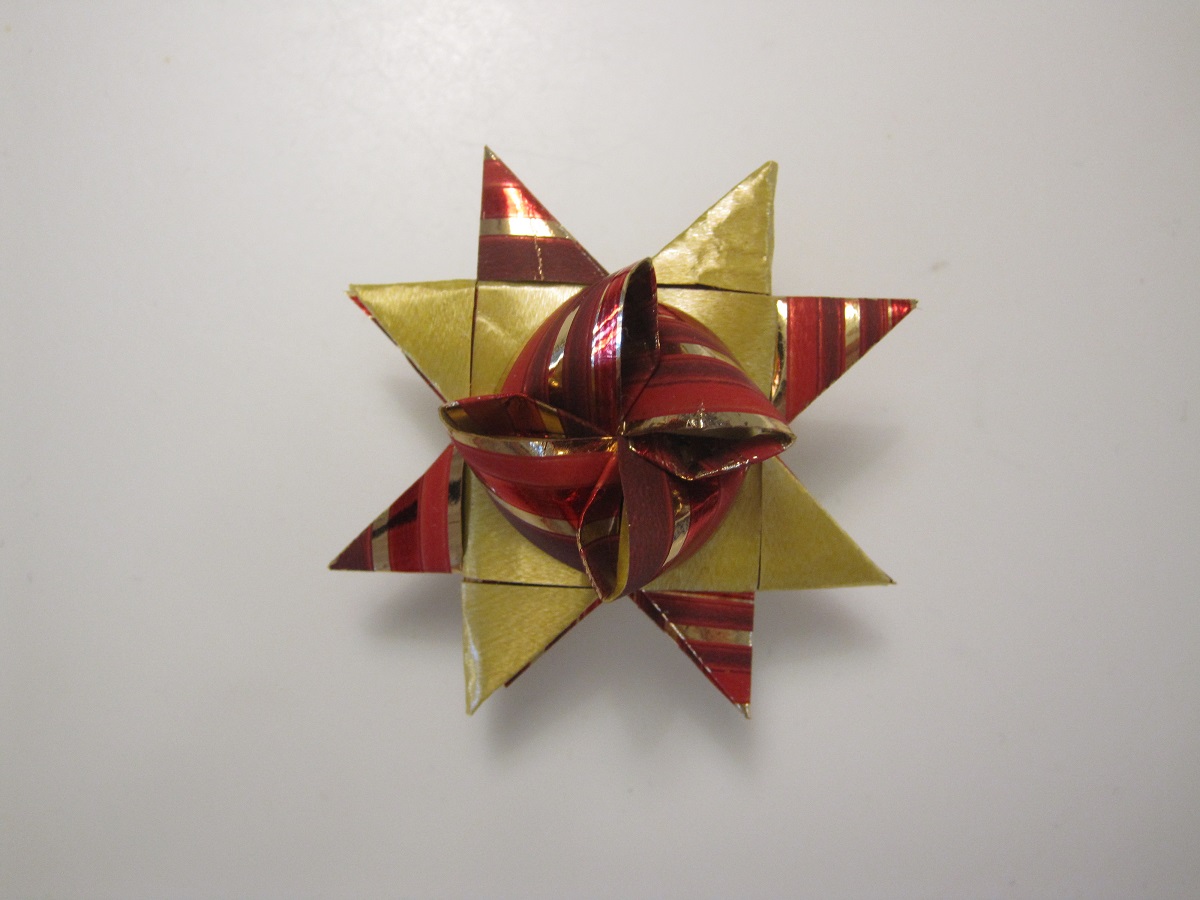 Fin hjemmelavet julestjerne - bagside