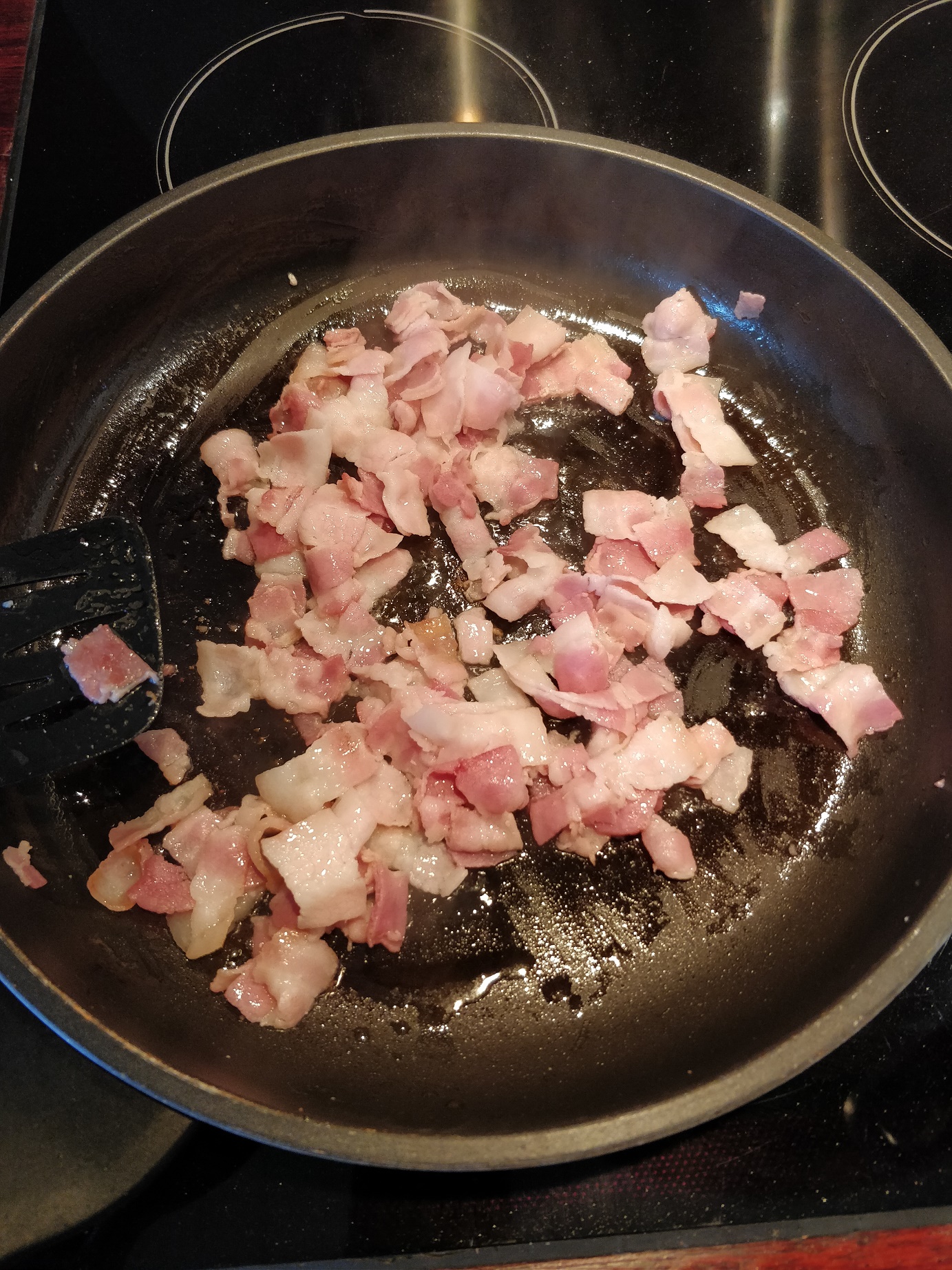 Bacon til sød kartoffelmos