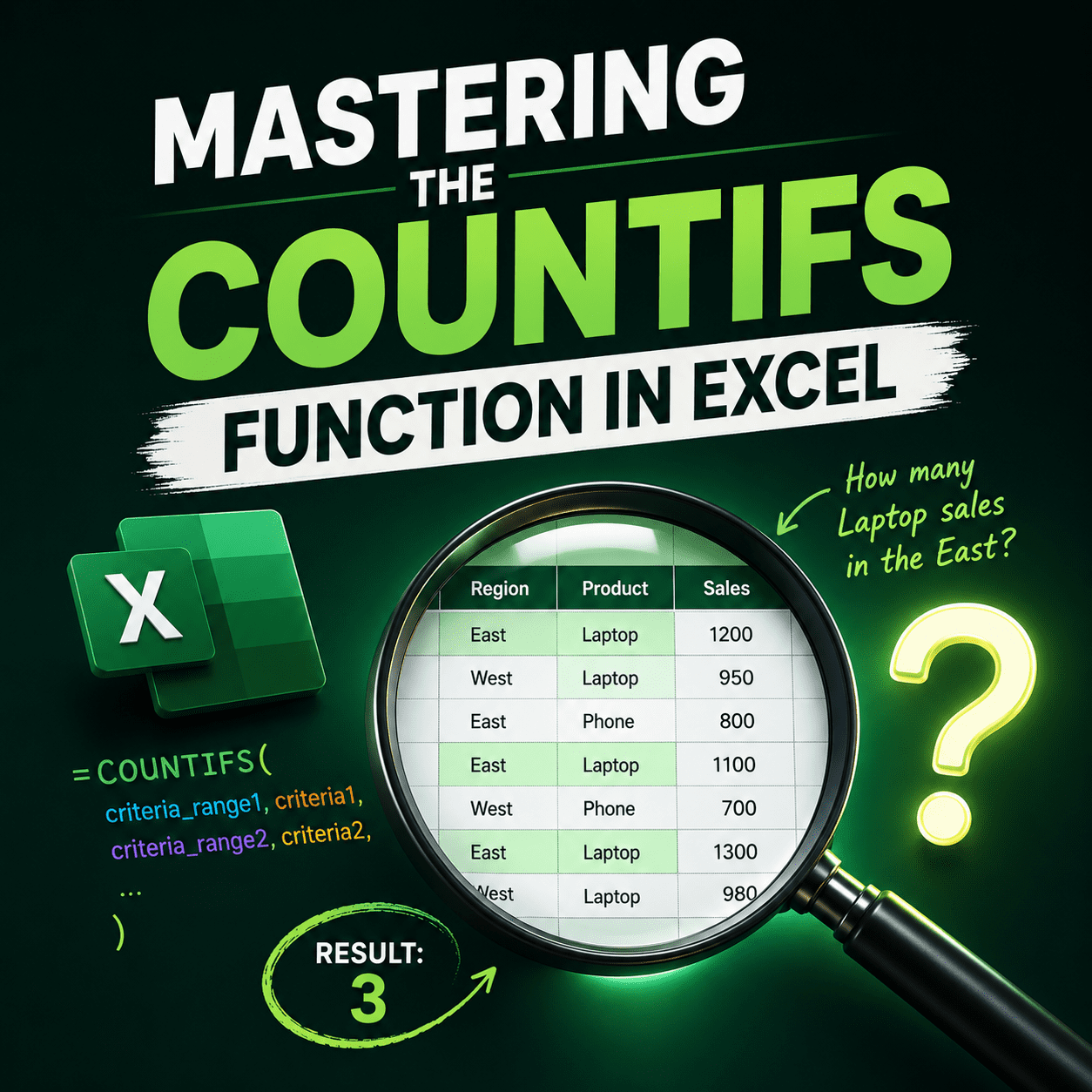 Mastering the COUNTIFS Function in Excel
