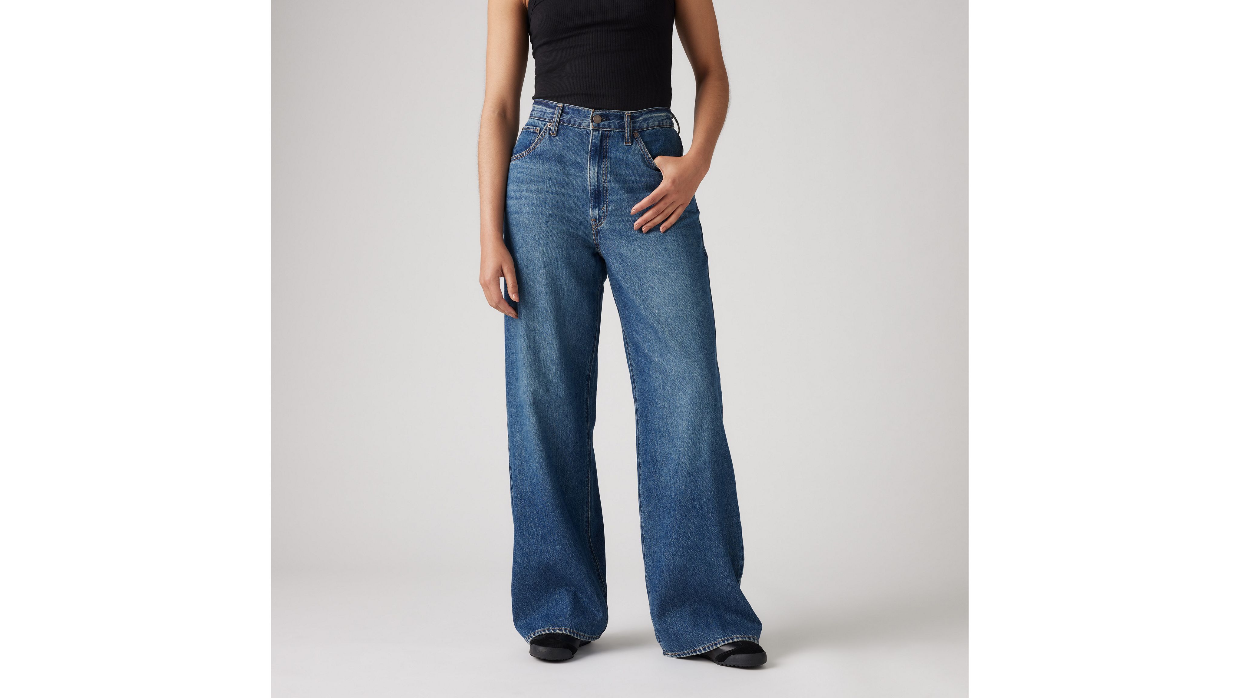 Cinch baggy jeans
