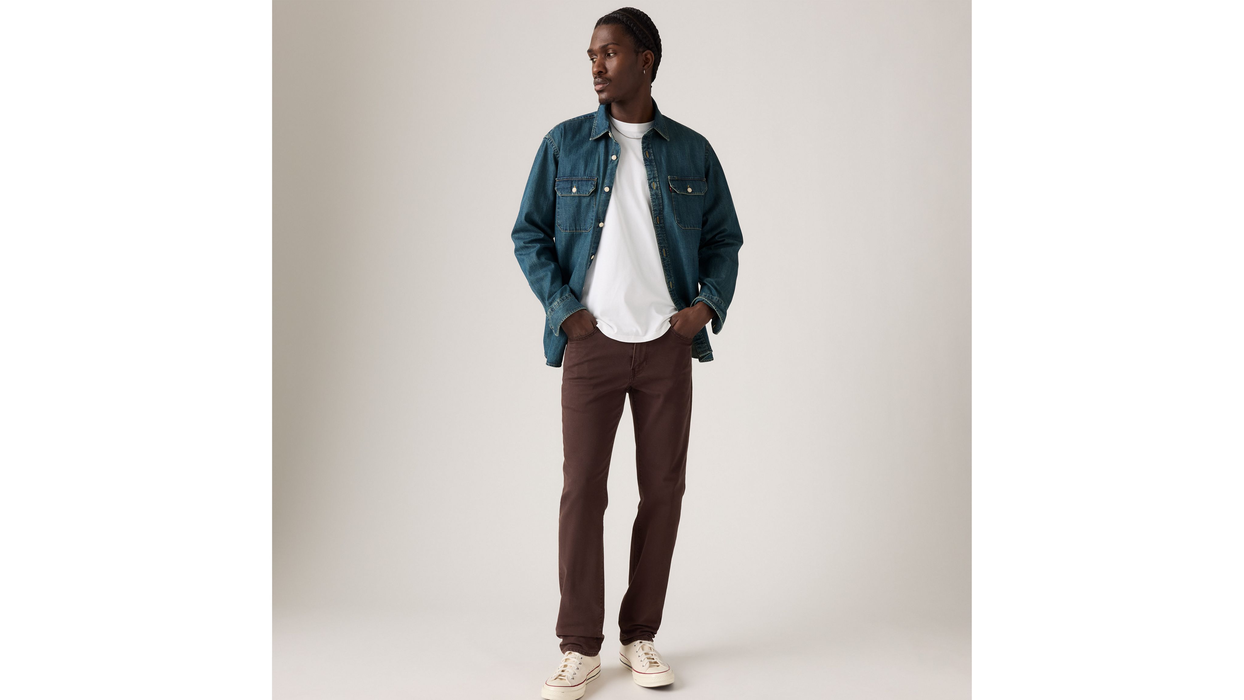 511邃 Slim Jeans Brown Levi Sﾂｮ Cy