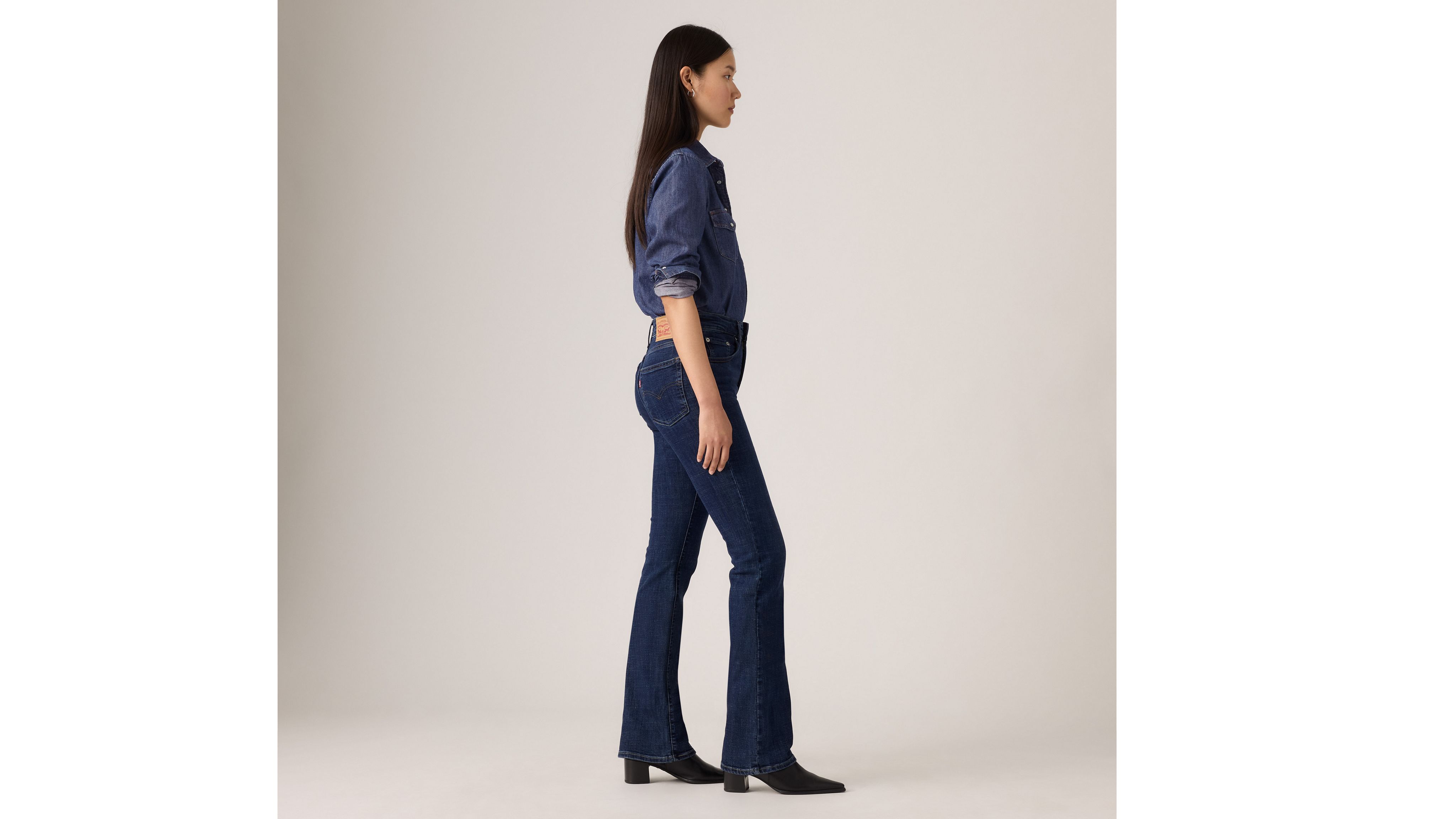 725 high rise bootcut womens jeans - dark wash levis us on women's high rise tall bootcut jeans
