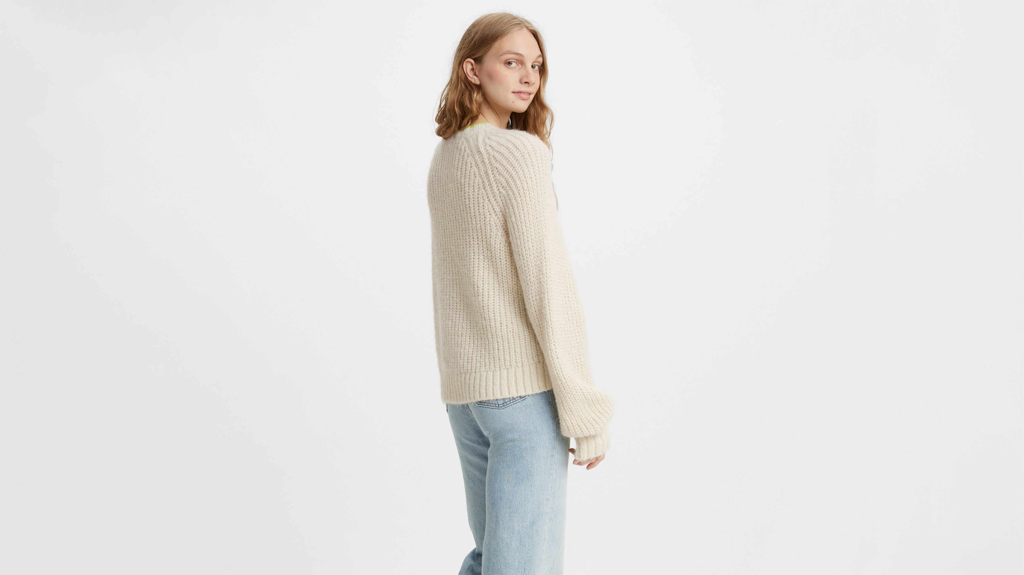 Ava Cable Pullover Neutral Levi S It - Premium Sunset Picture Gallery - Mobile