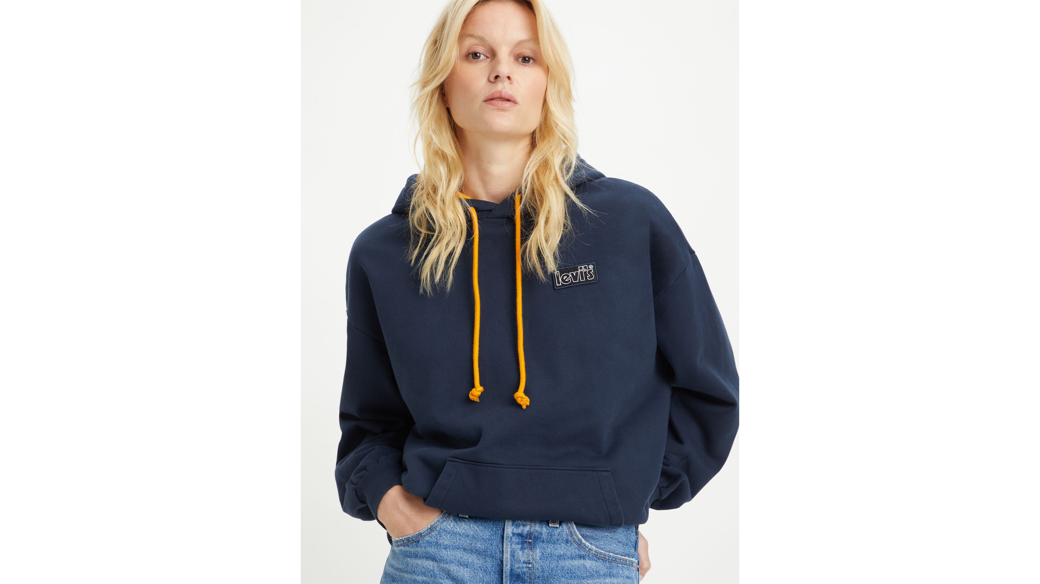 Felpa Con Cappuccio Prism Blu Levi S It